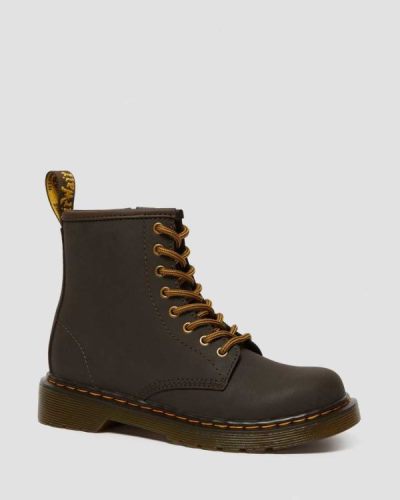 Botas Con Cordones Dr Martens Junior 1460 Wildhorse Cuero Para Niños DR2736D